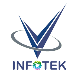 Vaigunth Infotek (V-Infotek) logo